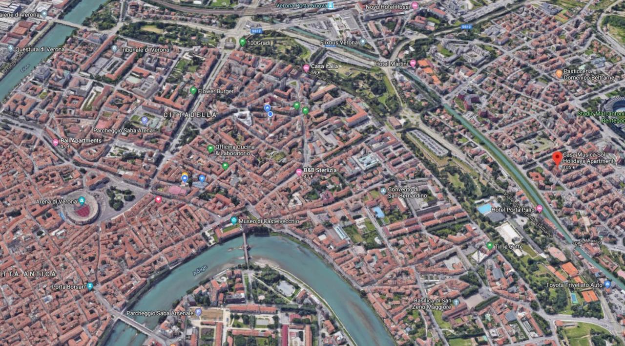 Casa Musica Sol Apartment Verona Bagian luar foto